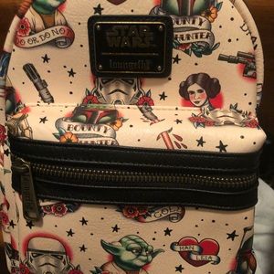 NWT Star Wars Loungefly Tattoo Backpack